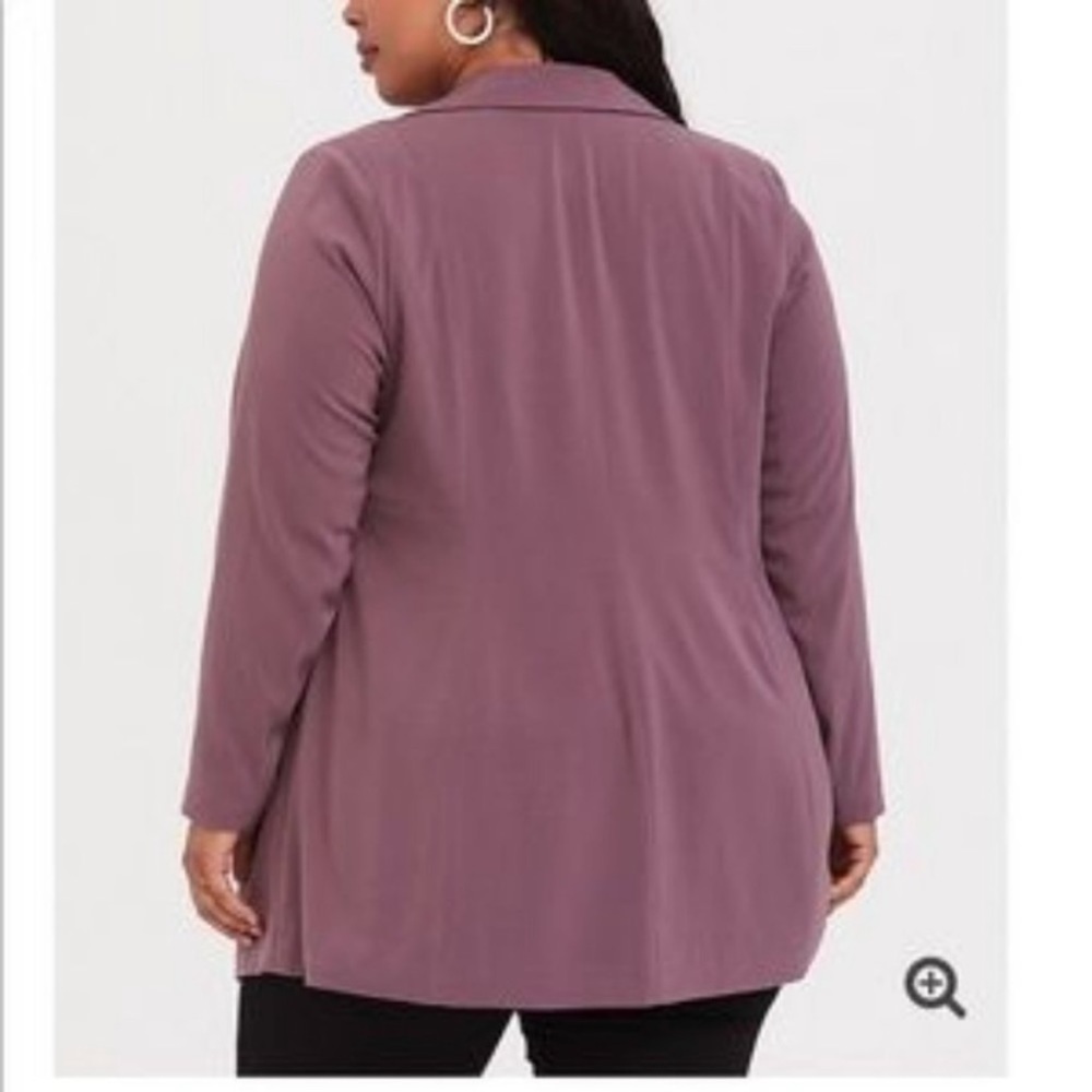 Torrid Mauve Purple Longline Blazer - Picture 2 of 5